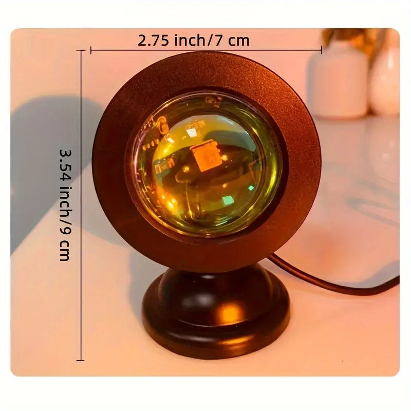 Sunset Light Projector — 16-Color RGB, 180° Rotation