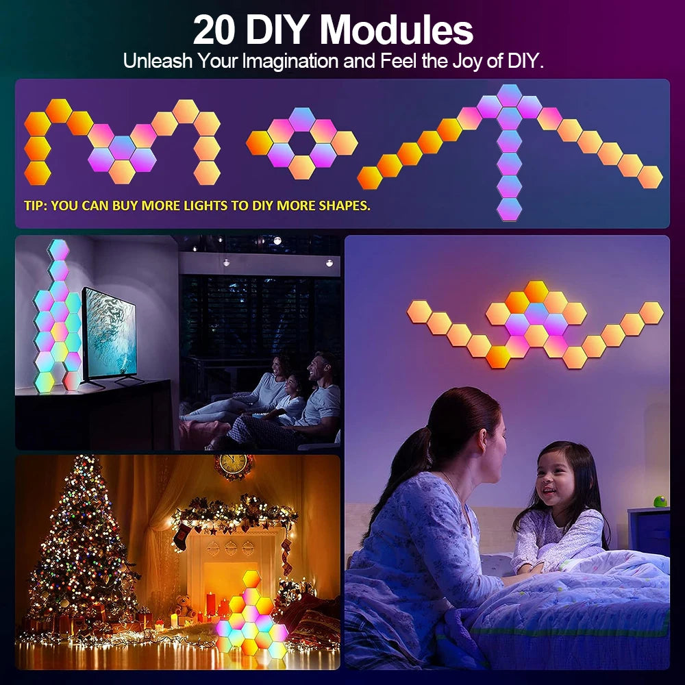 RGB Smart Hexagonal Wall Panels