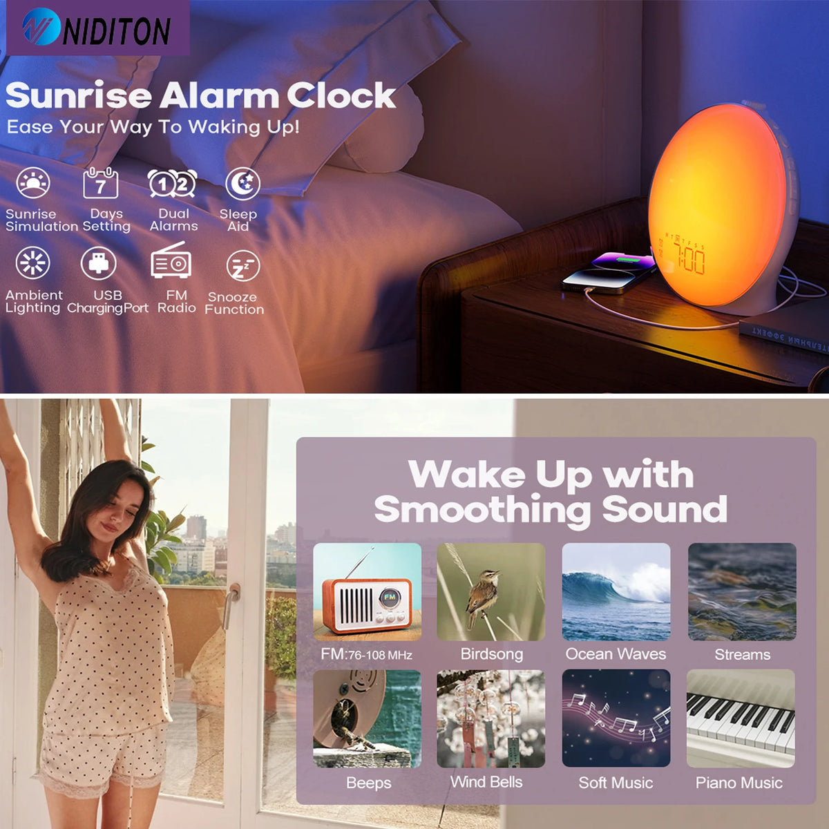 Sunrise Simulation Alarm Clock