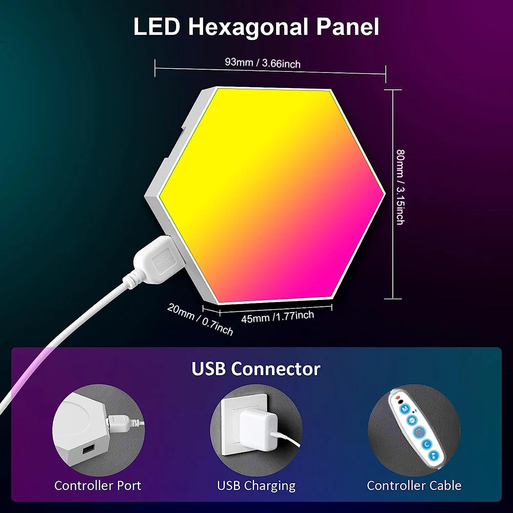 RGB Smart Hexagonal Wall Panels