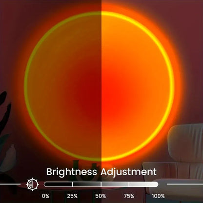 Sunset Light Projector — 16-Color RGB, 180° Rotation