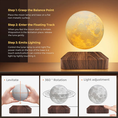 Magnetic Floating Moon Lamp