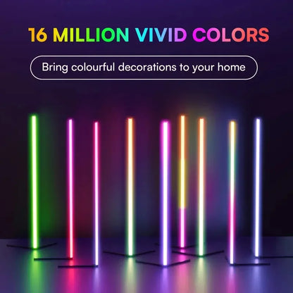 Minimalist RGB LED Corner Floor Lamp