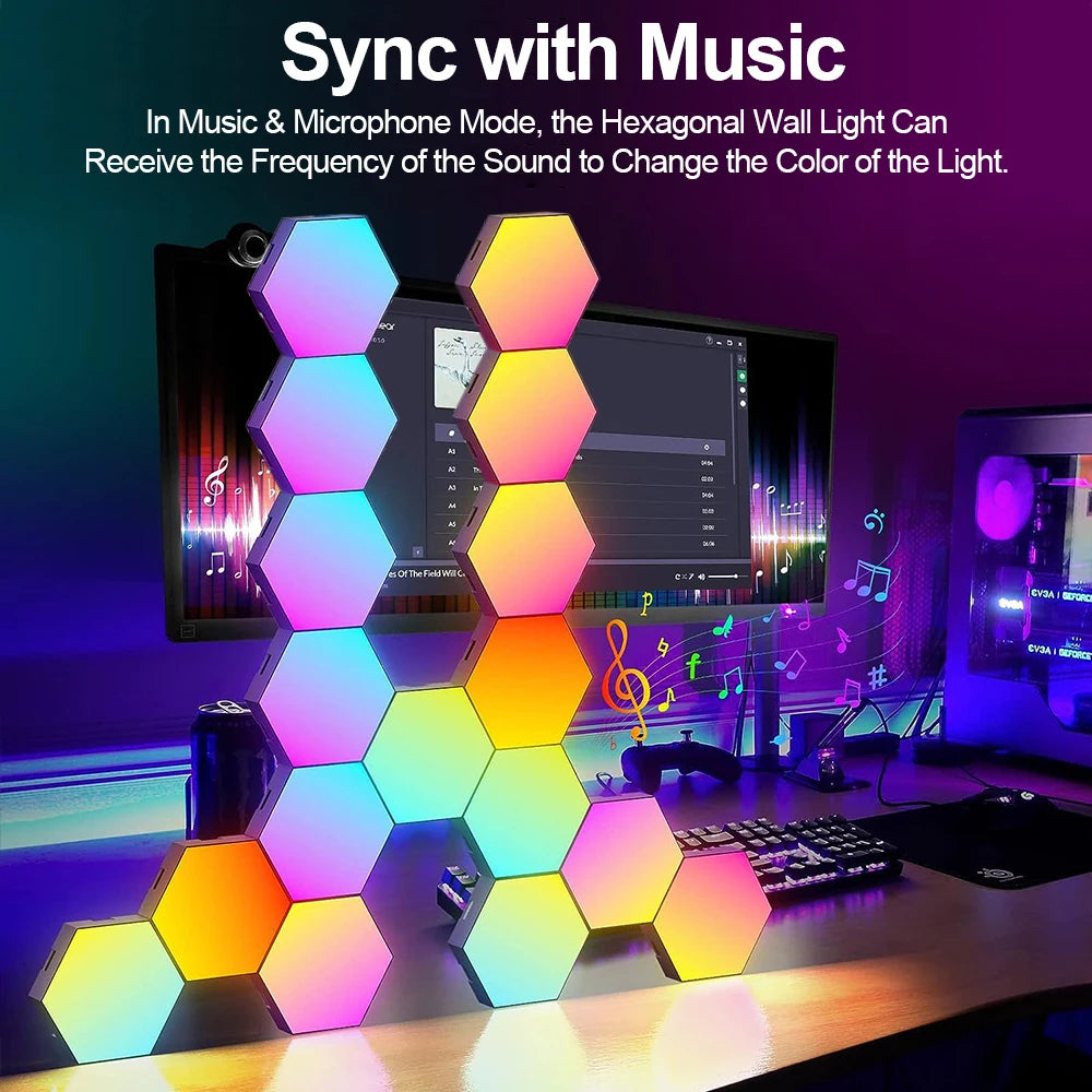 RGB Smart Hexagonal Wall Panels
