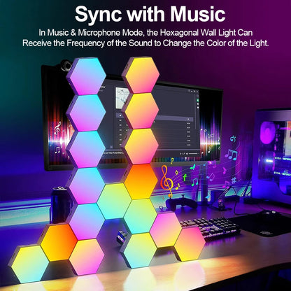 RGB Smart Hexagonal Wall Panels